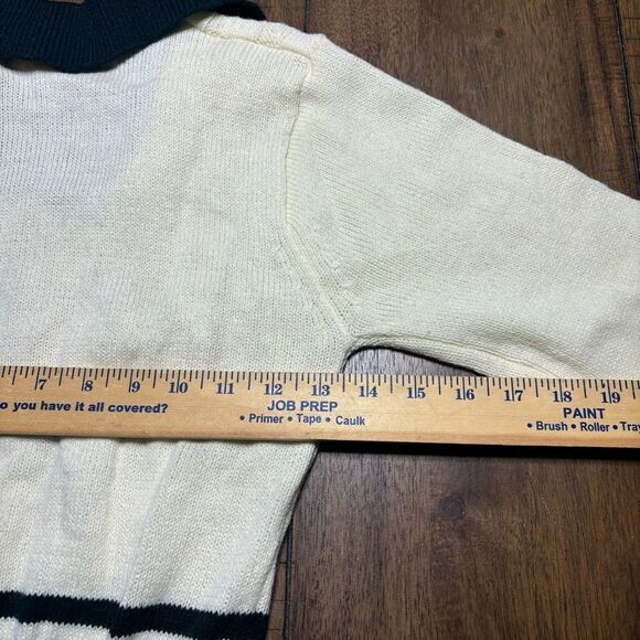 Vintage 80’s Virgin Acrylic‎ Collared Women’s  Sweater Medium - Picture 5 of 6